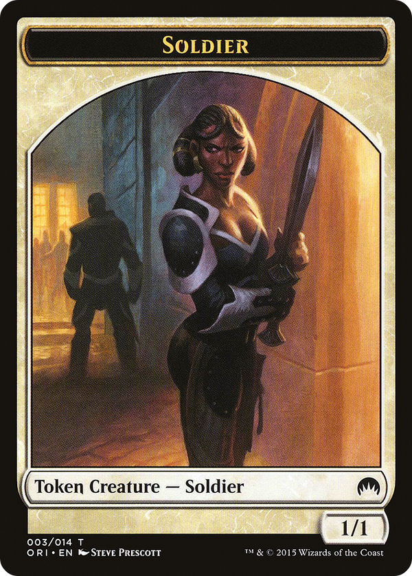 Soldier Token (ORI-003) - Magic Origins Tokens