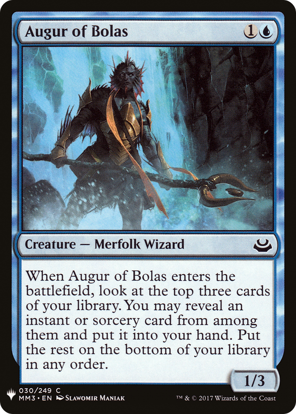 Augur of Bolas (LIST-MM3-30) - The List