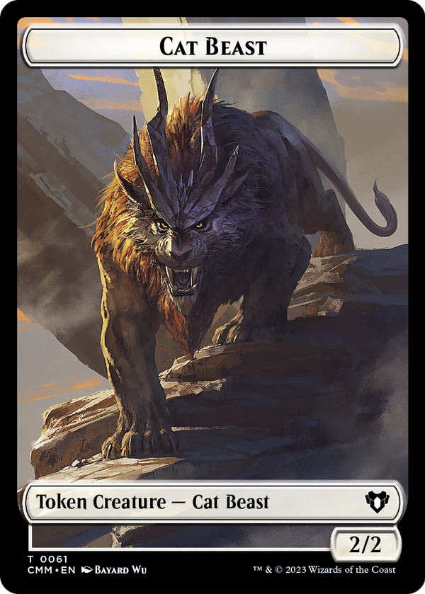 Cat Beast (TCMM-061) - Commander Masters Tokens Foil