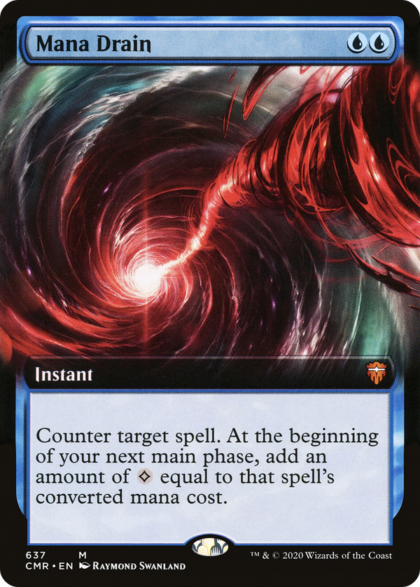 Mana Drain (Extended Art) (CMR-637) - Commander Legends: (Extended Art) Foil