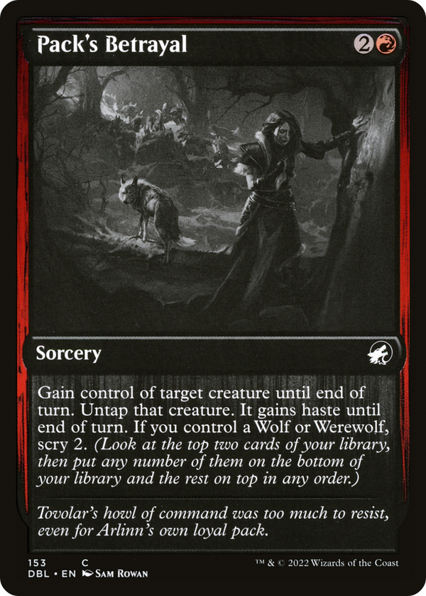 Pack's Betrayal (DBL-153) - Innistrad: Double Feature Foil