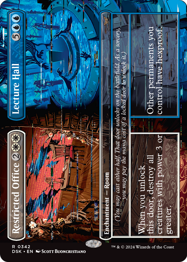 Restricted Office // Lecture Hall (Borderless) (DSK-342) - Duskmourn: House of Horror