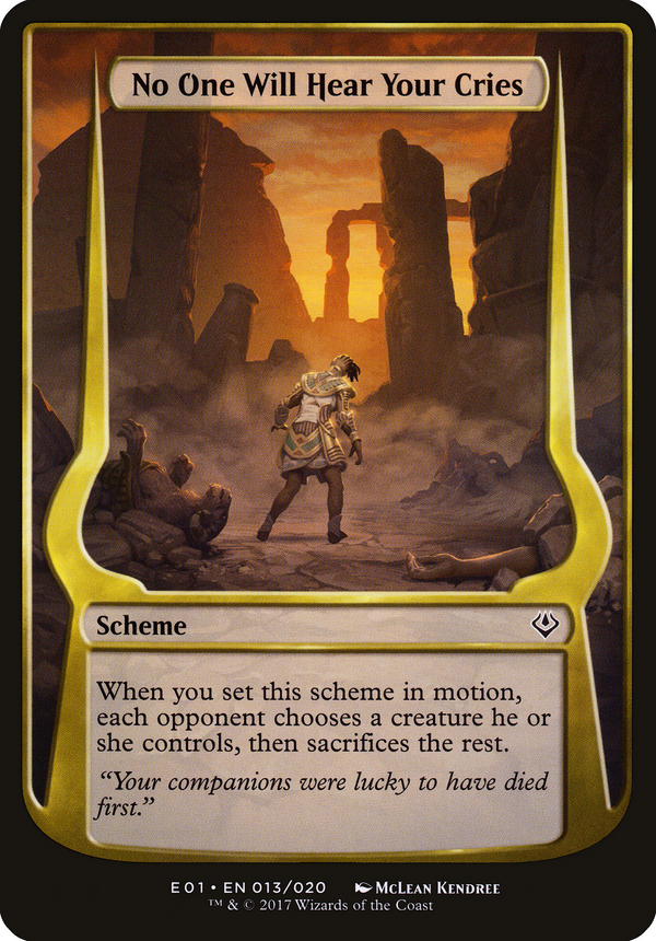 No One Will Hear Your Cries (Archenemy: Nicol Bolas) (OVER-13★) - Archenemy: Nicol Bolas Schemes