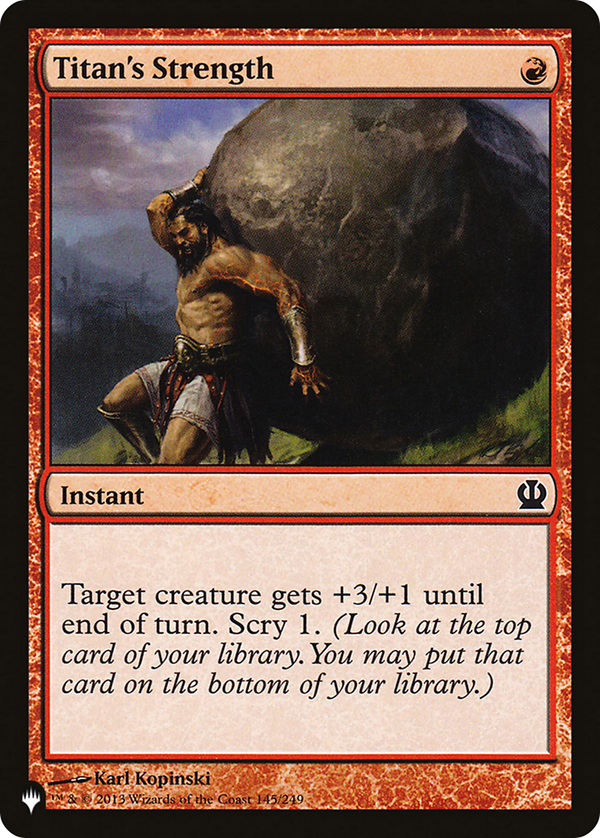 Titan's Strength (LIST-THS-145) - The List