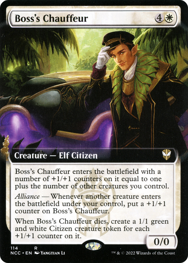 Boss's Chauffeur (Extended Art) (NCC-114) - New Capenna Commander: (Extended Art)