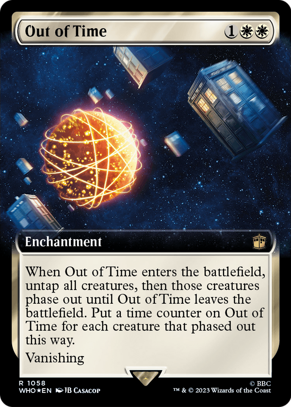 Out of Time (Extended Art) (Surge Foil) (WHO-1058) - Doctor Who: (Extended Art) Foil