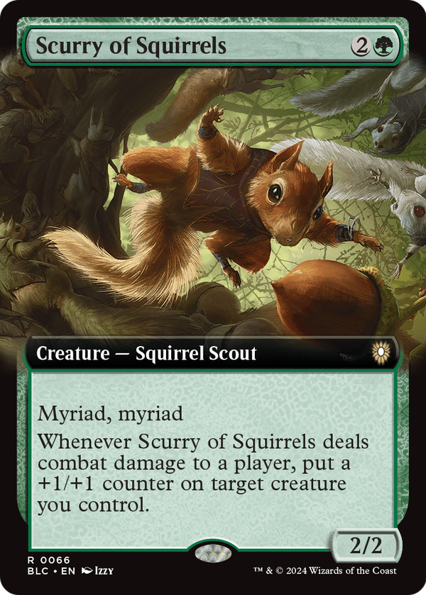 Scurry of Squirrels (Extended Art) (BLC-066) - Bloomburrow Commander: (Extended Art)