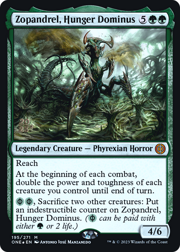 Zopandrel, Hunger Dominus (PRE-195) - Phyrexia: All Will Be One Promos Foil