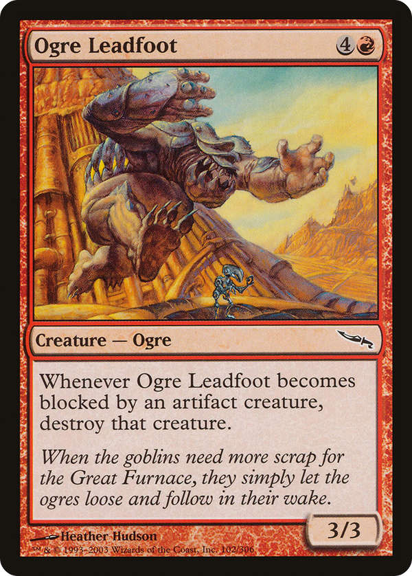Ogre Leadfoot (MRD-102) - Mirrodin Foil