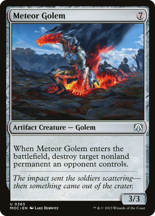 Meteor Golem (MOC-363) - March of the Machine Commander