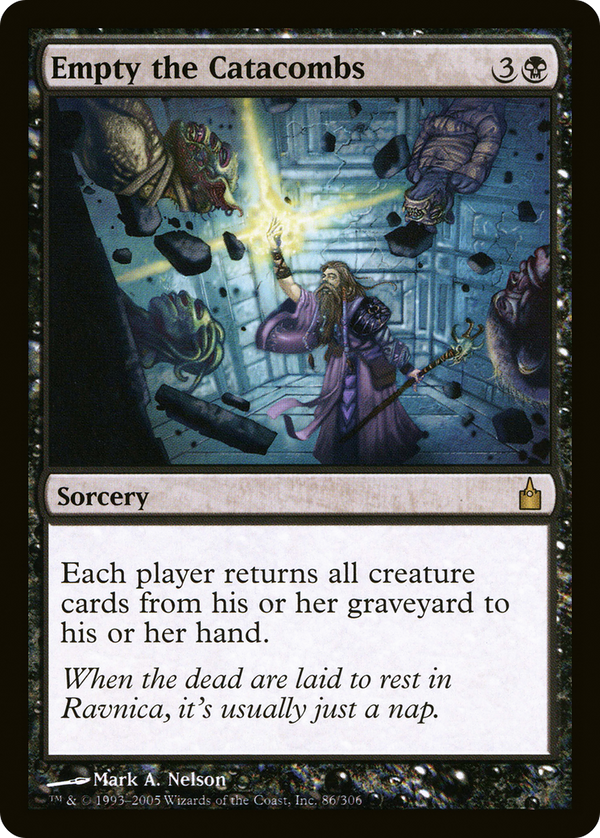 Empty the Catacombs (RAV-086) - Ravnica: City of Guilds Foil