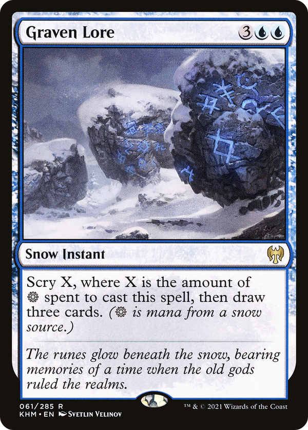 Graven Lore (KHM-061) - Kaldheim: (snow) Foil