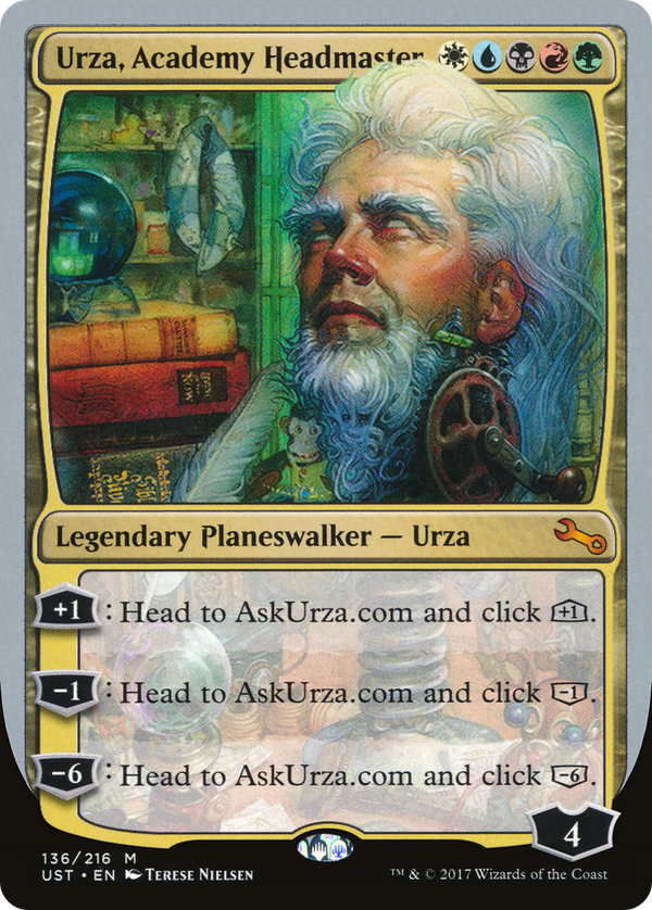 Urza, Academy Headmaster (UST-136) - Unstable