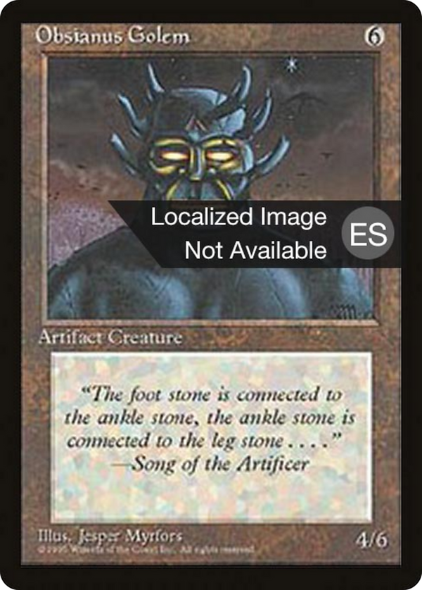 Obsianus Golem (4BB-) - Fourth Edition Foreign Black Border