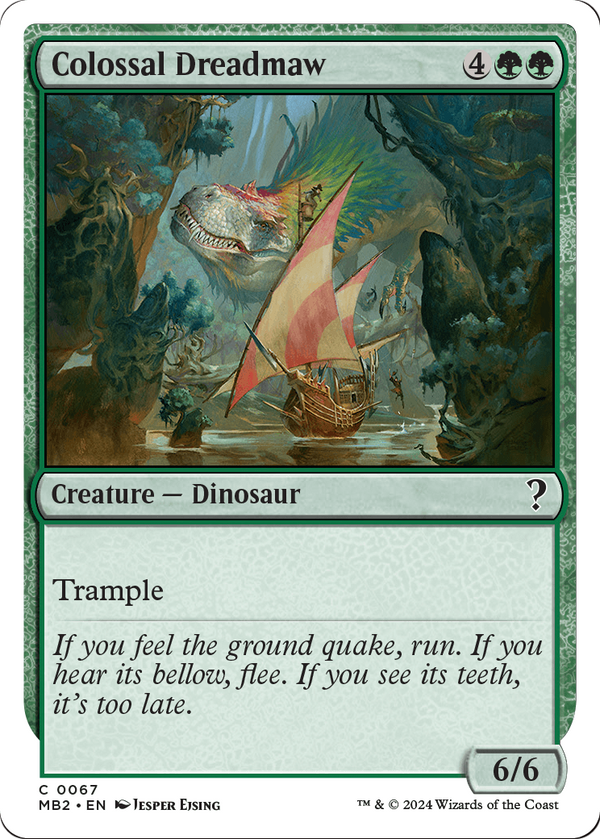 Colossal Dreadmaw (White Border) (MB2-067) - Mystery Booster 2