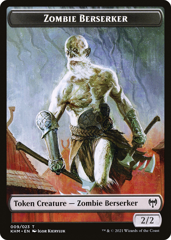 Zombie Berserker (TKHM-009) - Kaldheim Tokens