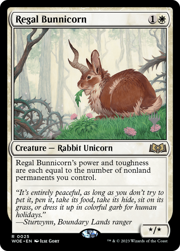 Regal Bunnicorn (PPWOE-025) - Wilds of Eldraine Promos Foil
