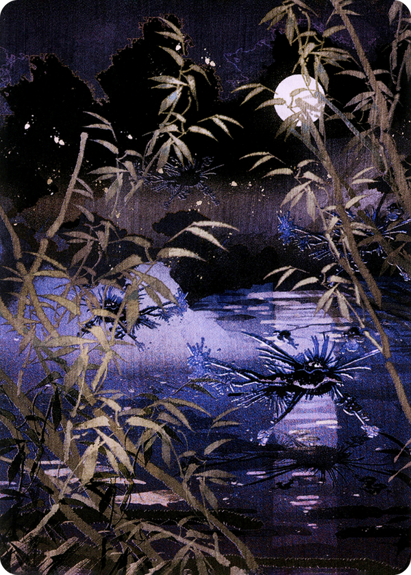 Swamp // Swamp (ANEO-081) - Neon Dynasty Art Series (Borderless)