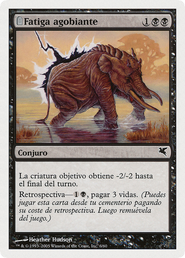 Crippling Fatigue (Italian) - "Fatica Storpiante" (A6) (PSAL-0A6) - Salvat 2005: (tombstone)