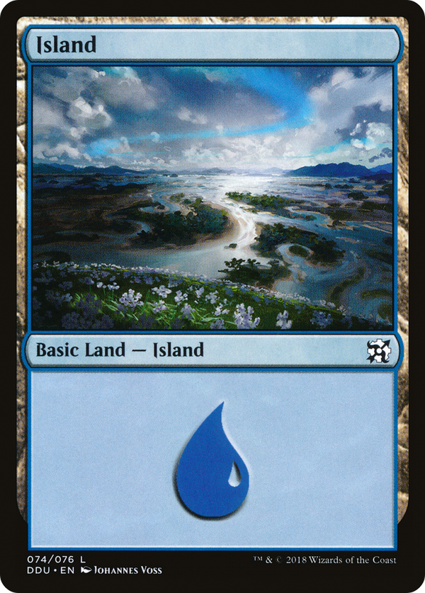 Island (74) (DDU-074) - Duel Decks: Elves vs. Inventors