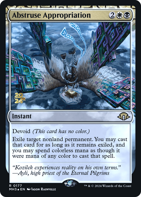 Abstruse Appropriation (PRE-177) - Modern Horizons 3 Promos: (devoid) Foil