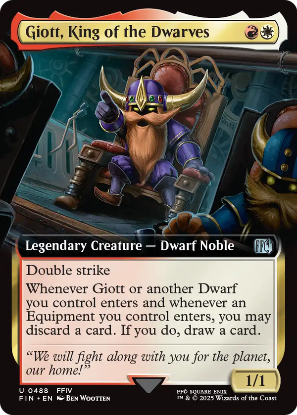Giott, King of the Dwarves (Extended Art) (FIN-488) - FINAL FANTASY: (Extended Art)