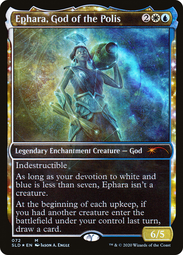 Ephara, God of the Polis (SLD-072) - Secret Lair Drop: (enchantment, Showcase) Foil