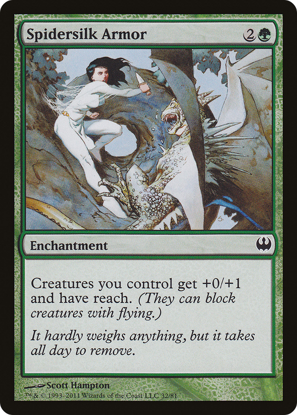 Spidersilk Armor (DDG-032) - Duel Decks: Knights vs. Dragons