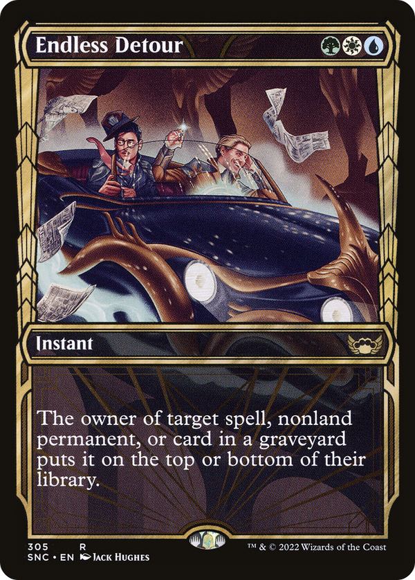 Endless Detour (Showcase) (SNC-305) - Streets of New Capenna: (Showcase) Foil