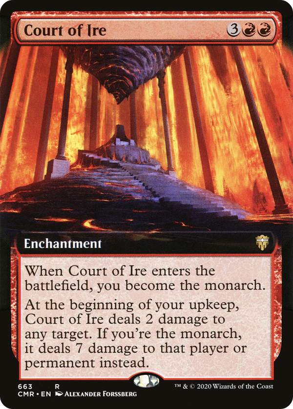 Court of Ire (Extended Art) (CMR-663) - Commander Legends: (Extended Art) Foil