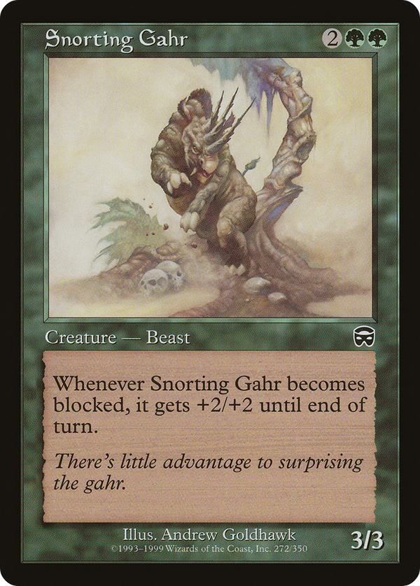 Snorting Gahr (MMQ-272) - Mercadian Masques
