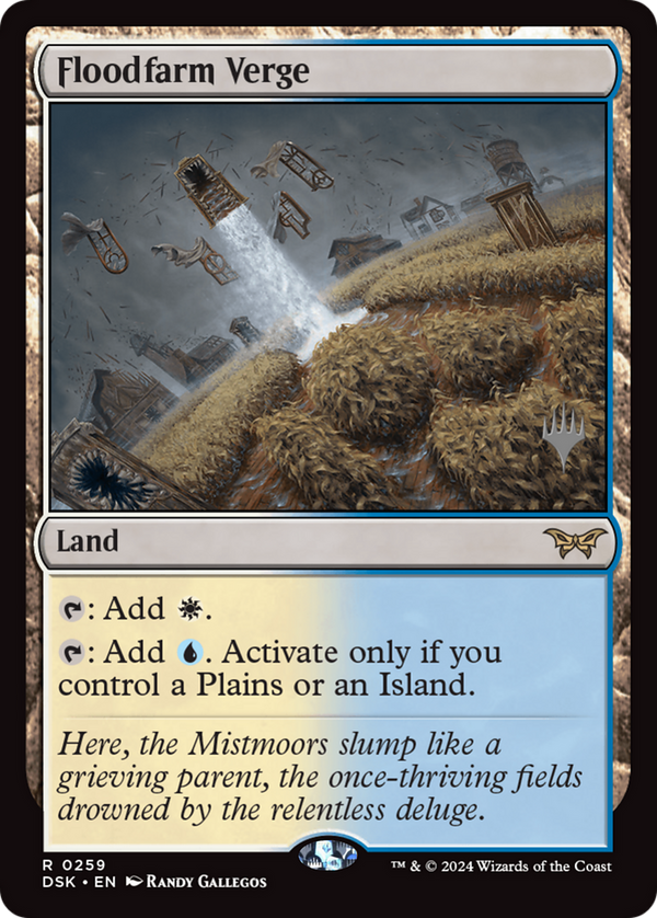 Floodfarm Verge (PPDSK-259) - Duskmourn: House of Horror Promos Foil