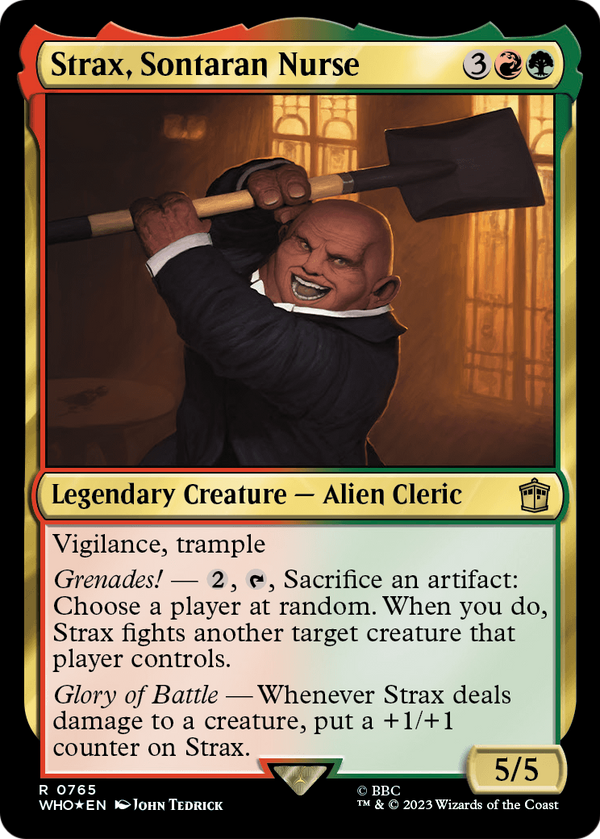 Strax, Sontaran Nurse (Surge Foil) (WHO-765) - Doctor Who Foil