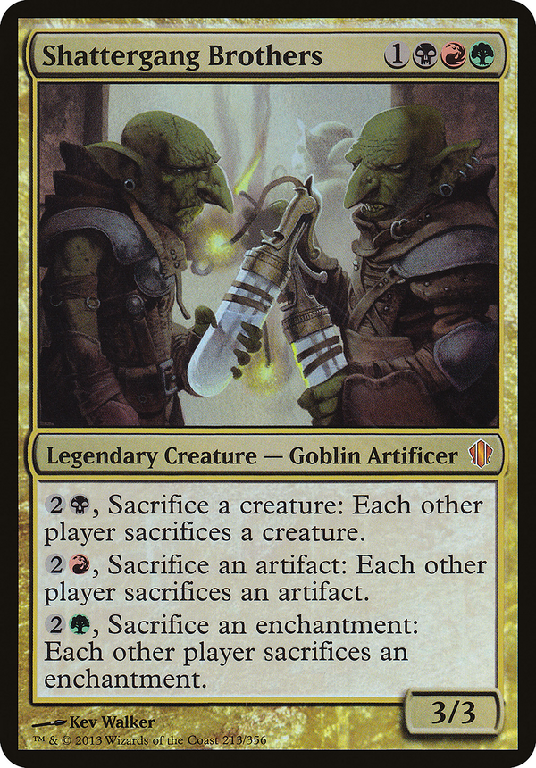 Shattergang Brothers (Commander 2013) (OVER-213) - Commander 2013 Oversized Foil
