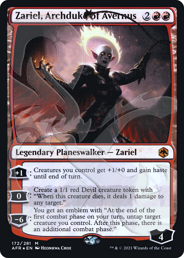 Zariel, Archduke of Avernus (AFR&-172) - Adventures in the Forgotten Realms Promos Foil