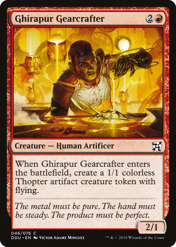 Ghirapur Gearcrafter (DDU-046) - Duel Decks: Elves vs. Inventors