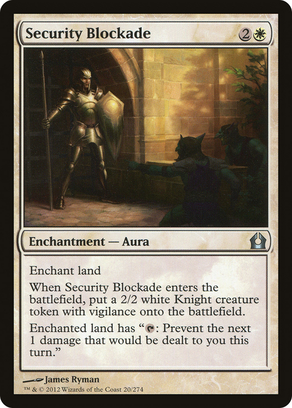 Security Blockade (RTR-020) - Return to Ravnica