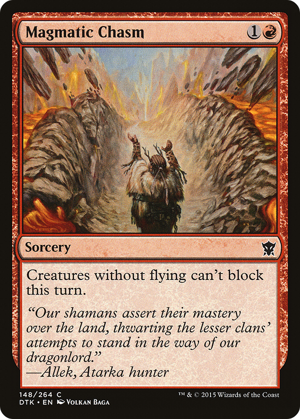 Magmatic Chasm (DTK-148) - Dragons of Tarkir Foil