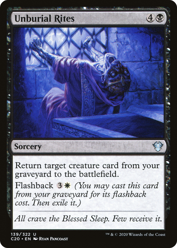 Unburial Rites (C20-139) - Commander 2020