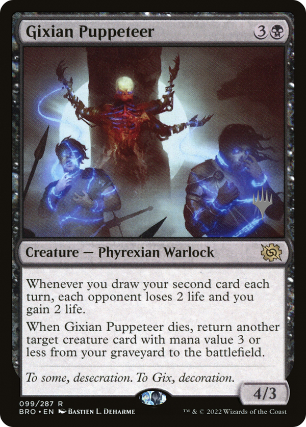 Gixian Puppeteer (PPBRO-099) - The Brothers' War Promos