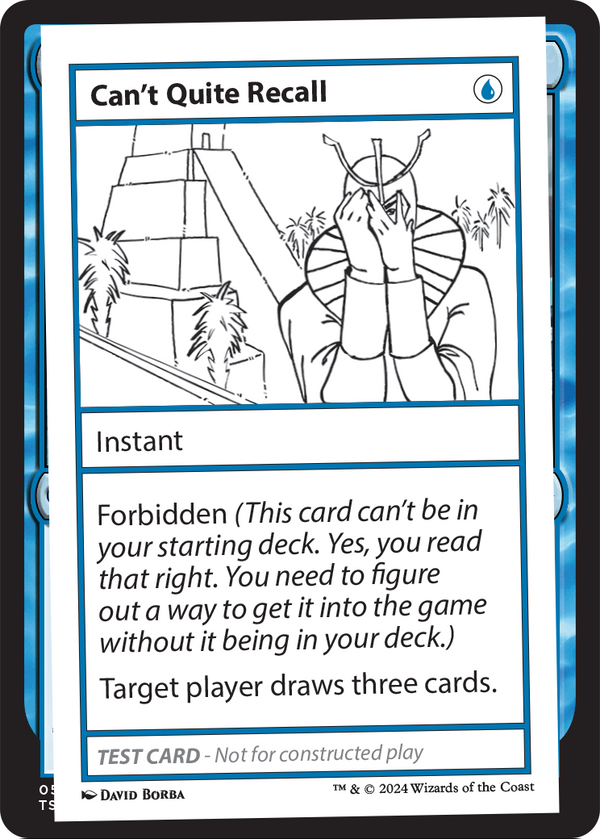 Can't Quite Recall (MB2PC-) - Mystery Booster 2
