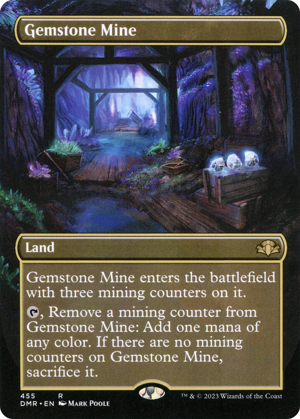 Gemstone Mine (Borderless) (DMR-455) - Dominaria Remastered Foil