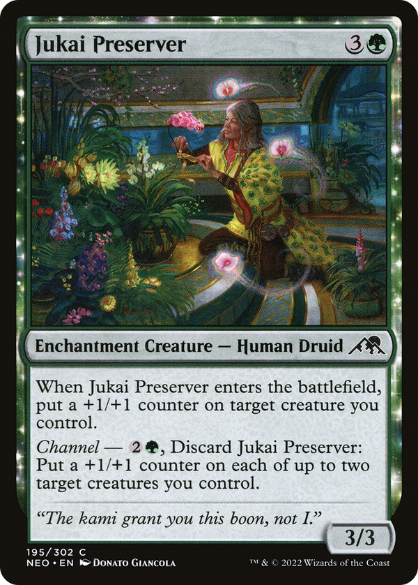 Jukai Preserver (NEO-195) - Kamigawa: Neon Dynasty: (enchantment) Foil