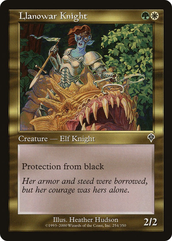 Llanowar Knight (INV-254) - Invasion Foil