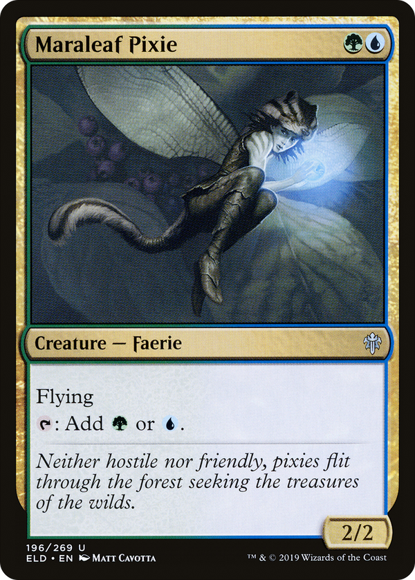 Maraleaf Pixie (ELD-196) - Throne of Eldraine Foil
