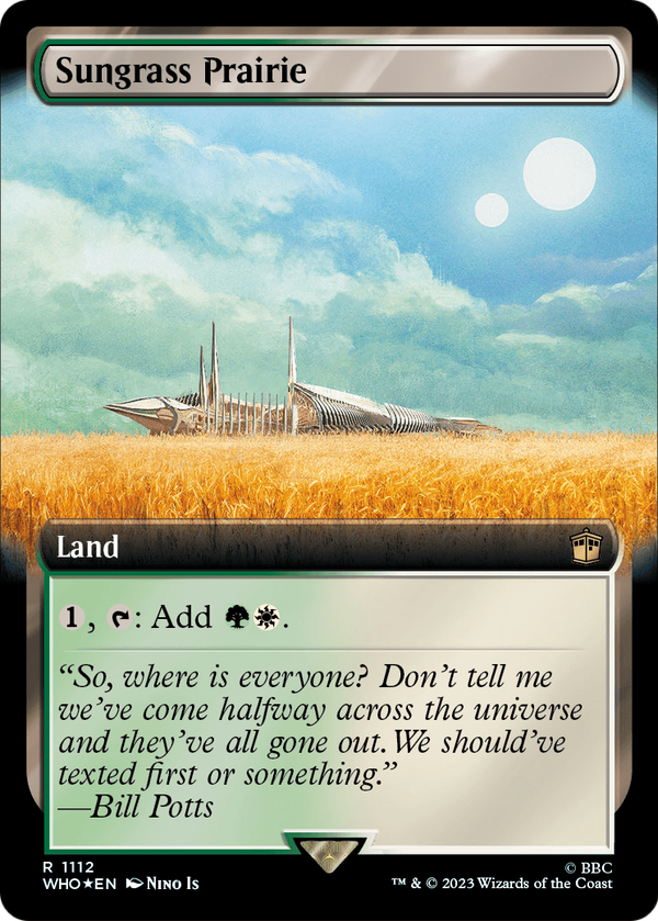 Sungrass Prairie (Extended Art) (Surge Foil) (WHO-1112) - Doctor Who: (Extended Art) Foil