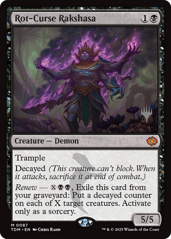 Rot-Curse Rakshasa (PPTDM-087) - Promo Pack: Tarkir: Dragonstorm