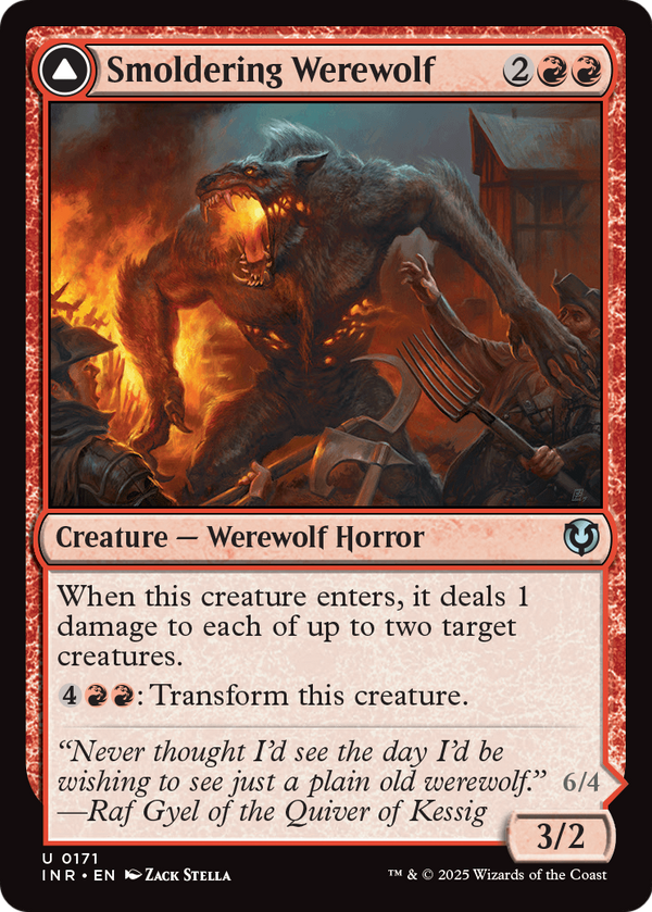 Smoldering Werewolf (INR-171) - Innistrad Remastered Foil