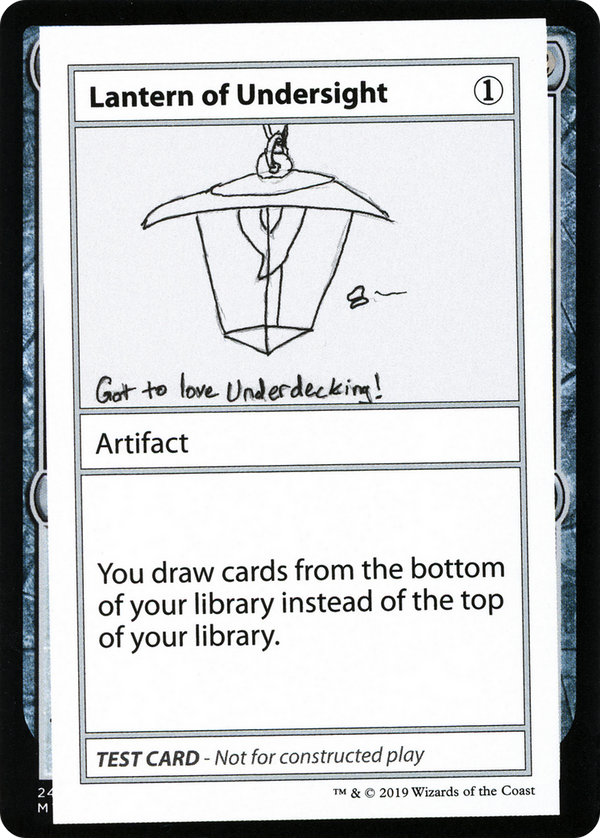 Lantern of Undersight (No PW Symbol) (CMB1-) - Mystery Booster Playtest Cards 2021