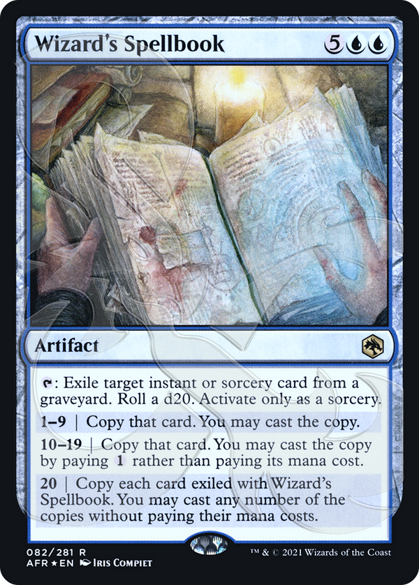 Wizard's Spellbook (AFR&-82A) - Adventures in the Forgotten Realms Promos Foil